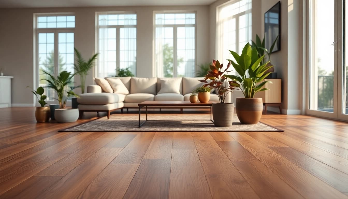 Enhance your space with stylish flooring lvp in a spacious living room setting.