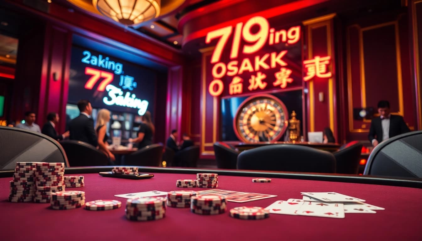 Experience excitement at https://79king.osaka/ with high-stakes poker games and vibrant casino ambiance.