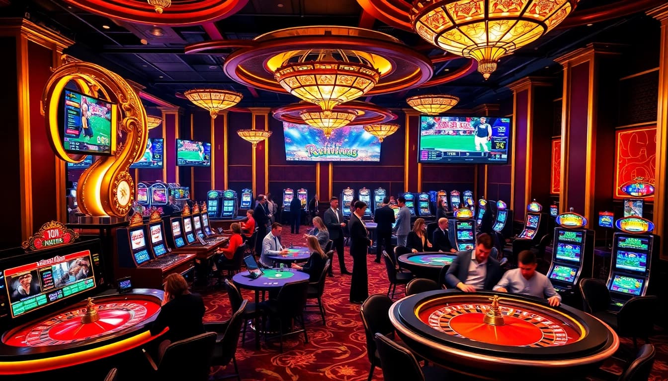 Experience thrilling gameplay at new88 with vibrant casino tables and exciting slot machines.