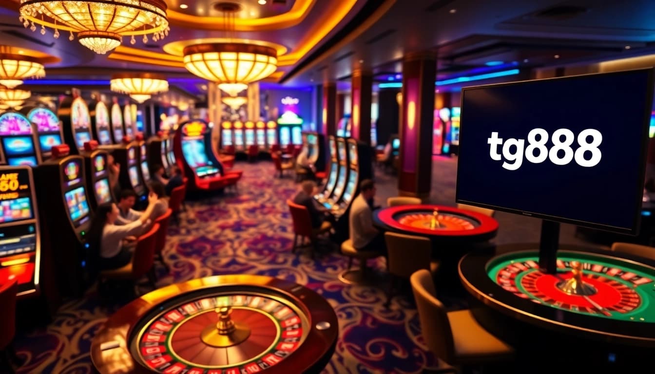 Experience thrilling gameplay actions at tg88 casino with vibrant slot machines and exciting tables.