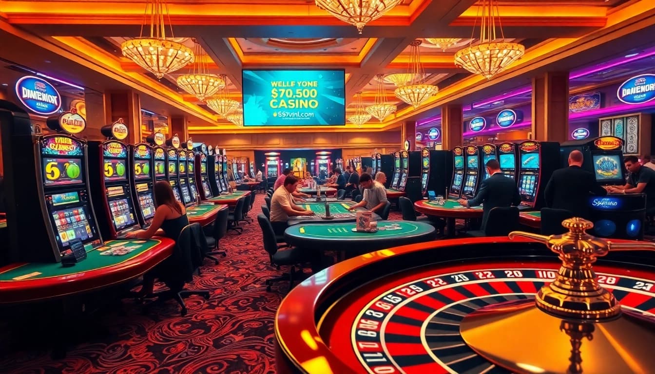 Enjoy an exhilarating gaming experience at https://69vnbl.com/ featuring lively casino tables and thrilling slot machine action.