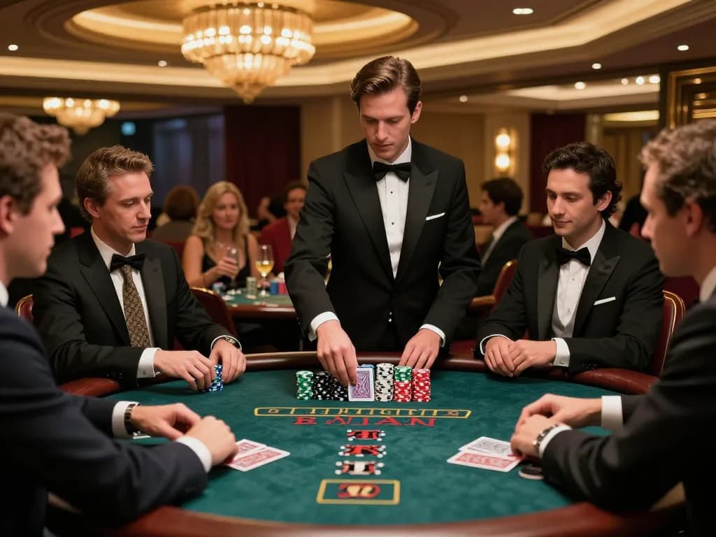 SIN88 blackjack table featuring engaged players enjoying a thrilling game of strategy and luck.