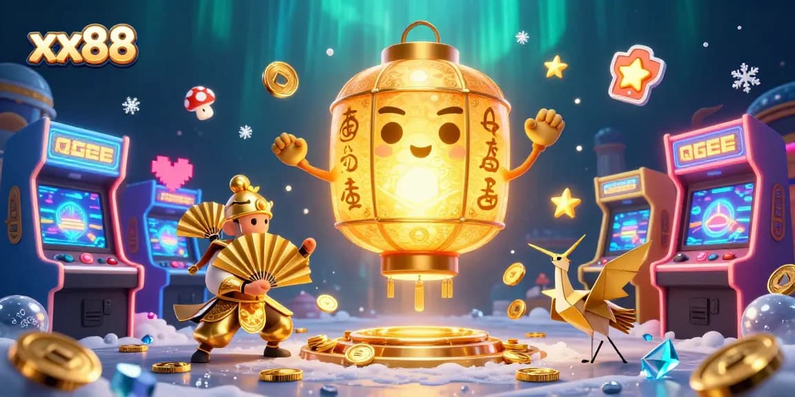 Experience thrilling jackpots and wins at xx88 with vibrant gaming symbols and dynamic casino elements.