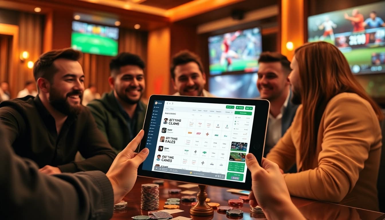 Exciting online betting experience at tk88win.live in a modern lounge setting.