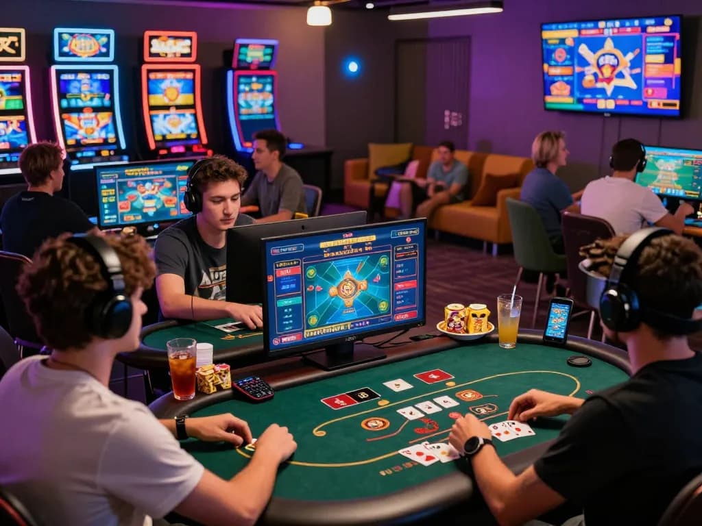 Players enjoying 娛樂城 games in a modern online gaming environment with vibrant graphics.