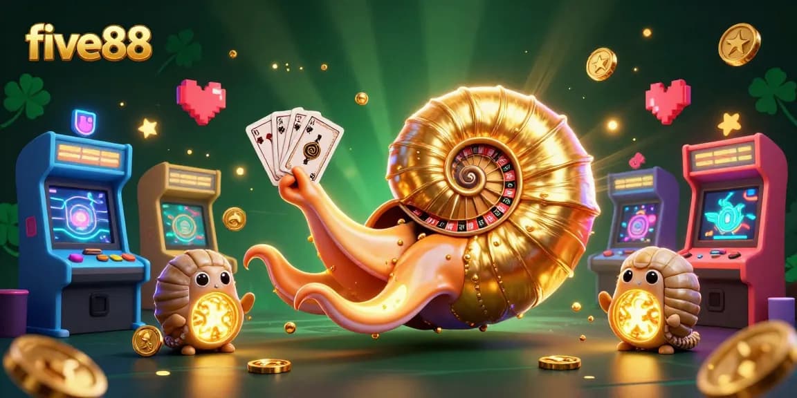 five88 nautilus spinning roulette wheel with glowing companions in vibrant casino scene