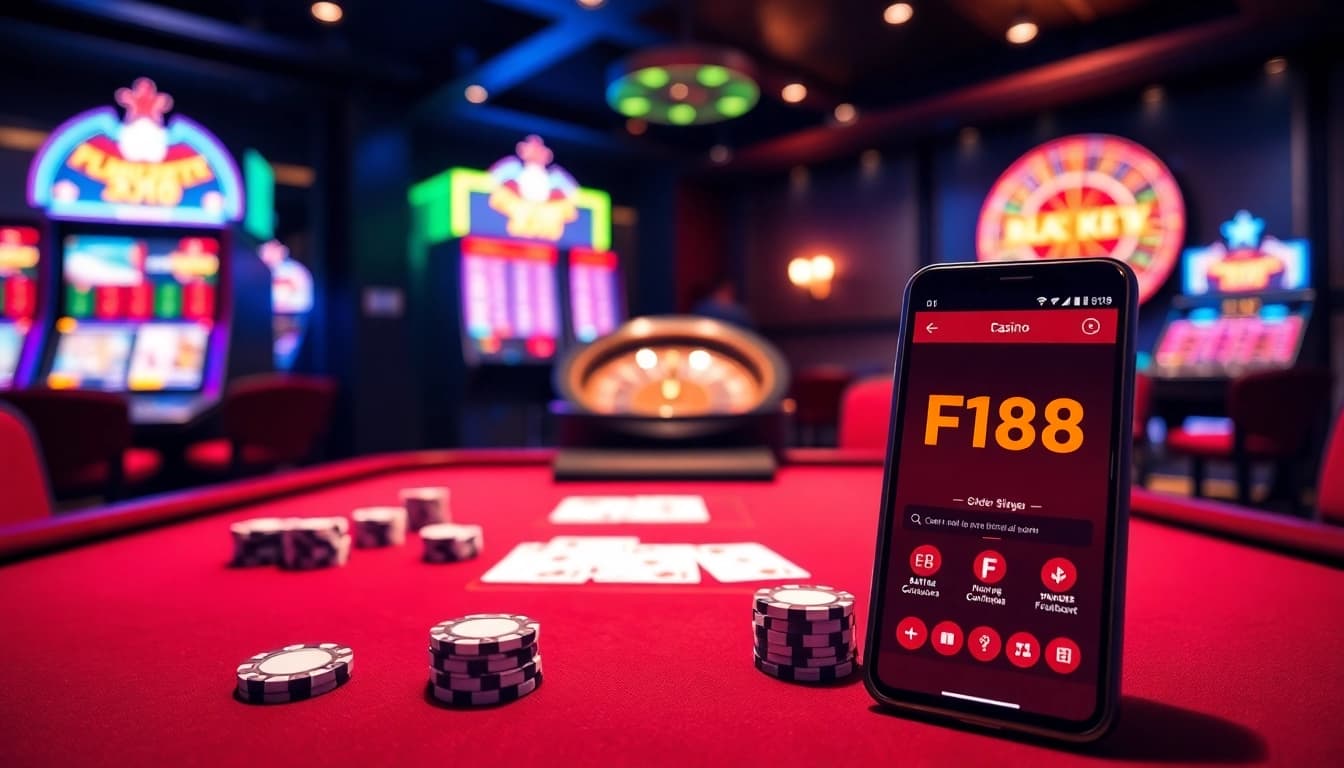Play exciting games at https://f168.blue/, featuring luxurious casino elements in the background.