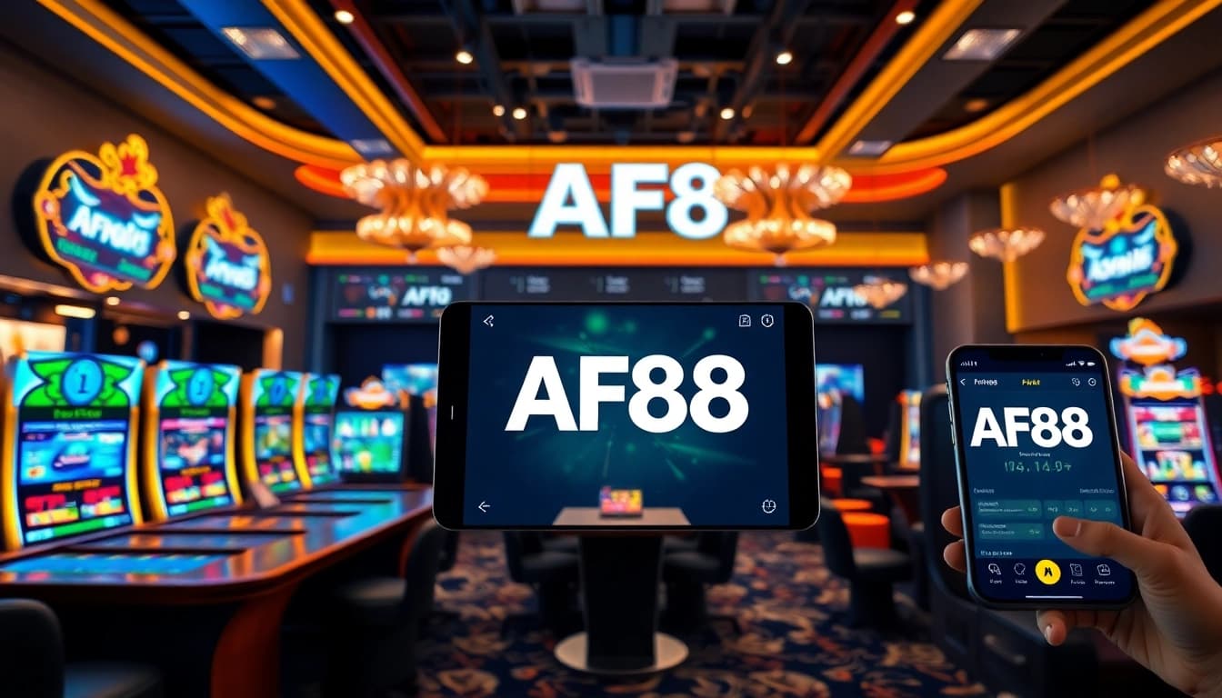 AF88 online gaming interface showcasing vibrant casino atmosphere and engaging betting screens.