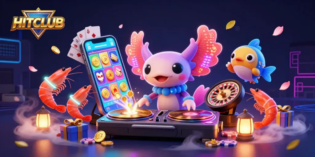Experience HITCLUB's thrilling underwater casino adventure featuring vibrant characters and dynamic games.