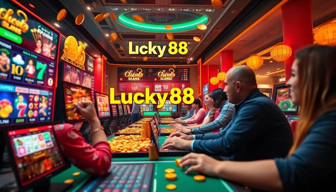 Experience the excitement of Lucky88's vibrant online gaming environment with interactive casino games.