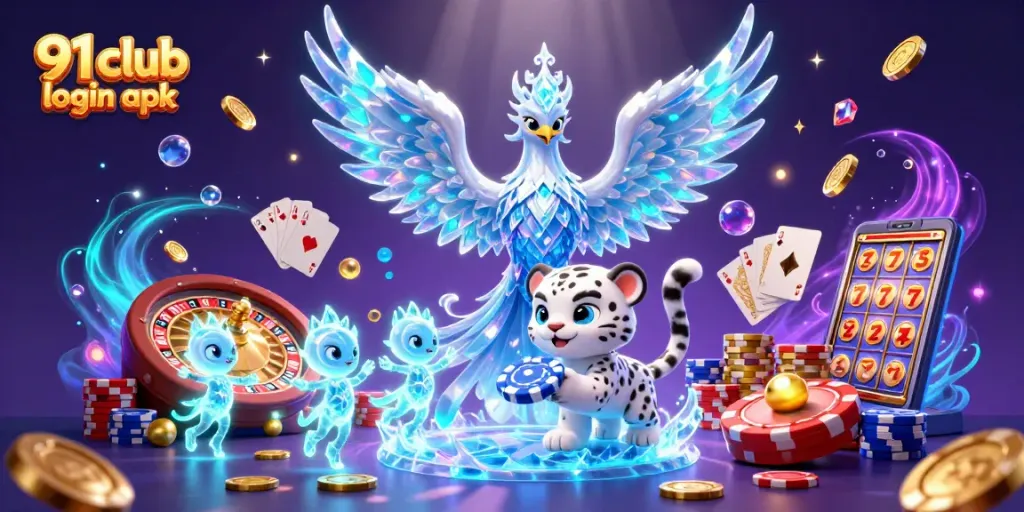 Play to win with the 91 club login apk, showcasing an exciting scene of animated characters and casino elements.