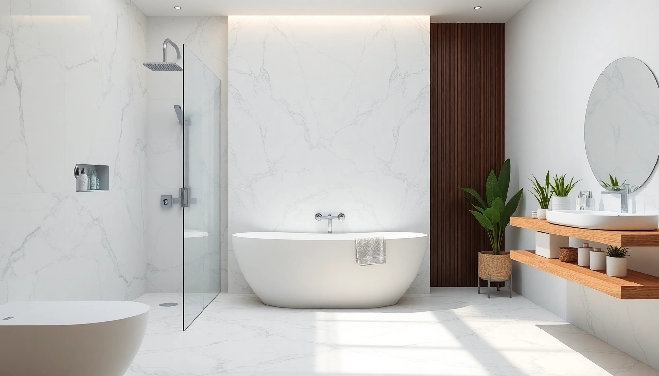 Showcasing elegant showers uk in a luxurious marble bathroom setting, bright and inviting.