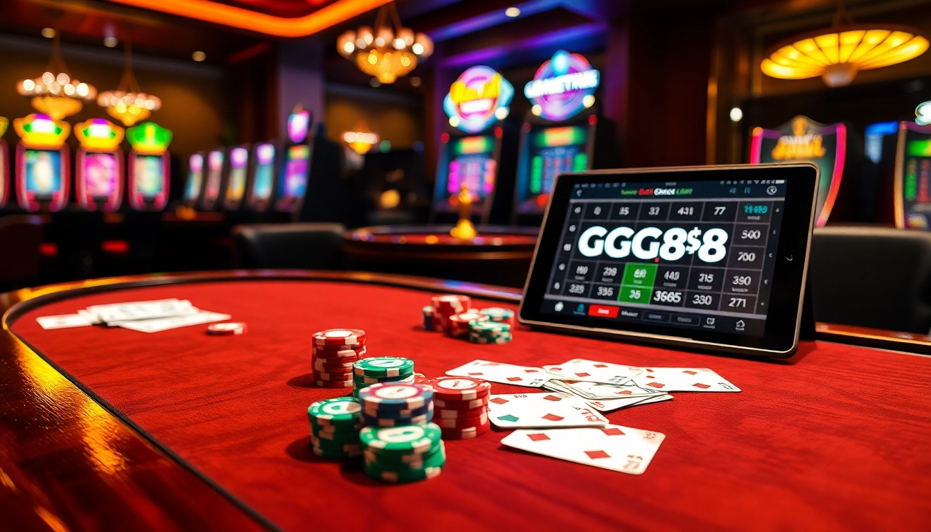 Experience thrilling gaming moments at GG88 with vibrant poker and roulette action.