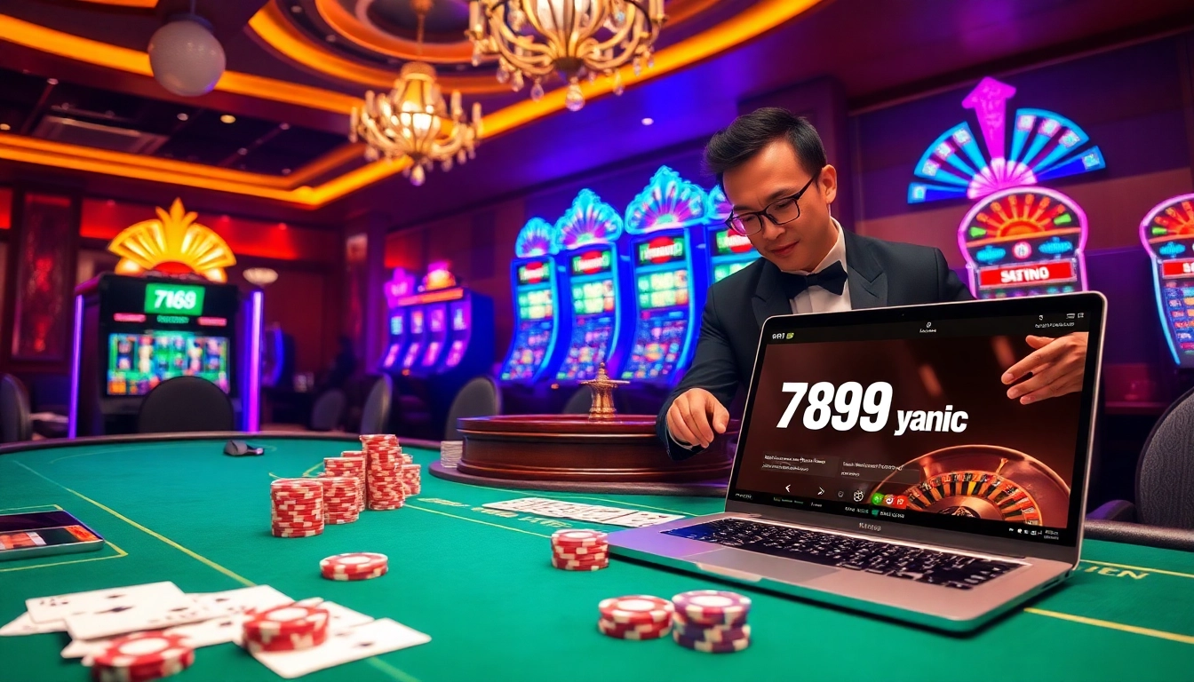 Experience thrilling gameplay with the 789bet link mới showcased on a luxurious casino table.