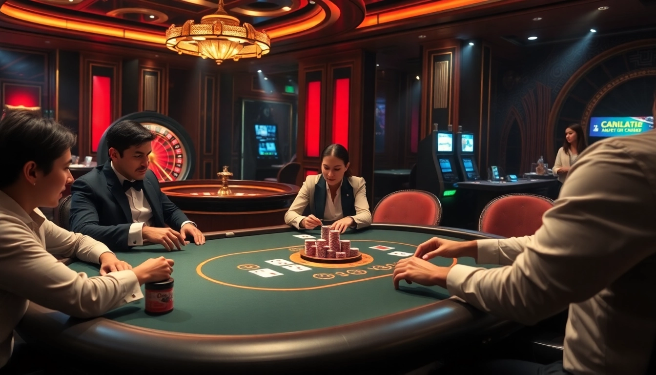 High-stakes poker action at https://bet88b.us.com/, showcasing chips and cards in a luxury casino.
