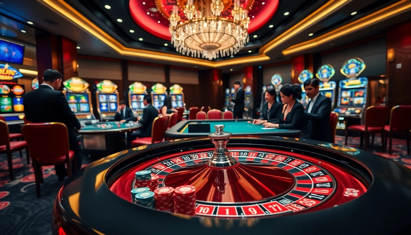 Experience the thrill of gambling at https://rr88.lat/ with vibrant action at roulette tables and card games.