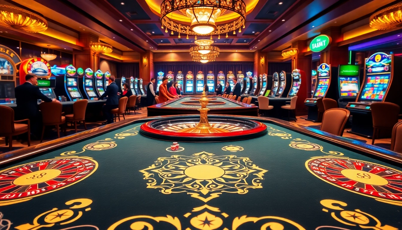 Experience the excitement of S8 with vibrant casino tables and lively gaming action.