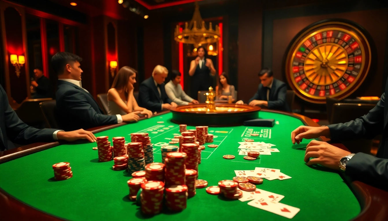 Exciting poker gameplay scene with casino elements highlighting https://s86.com.