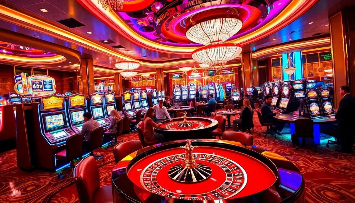 Experience thrilling wins at xn88 with vibrant slot machines and a captivating casino atmosphere.