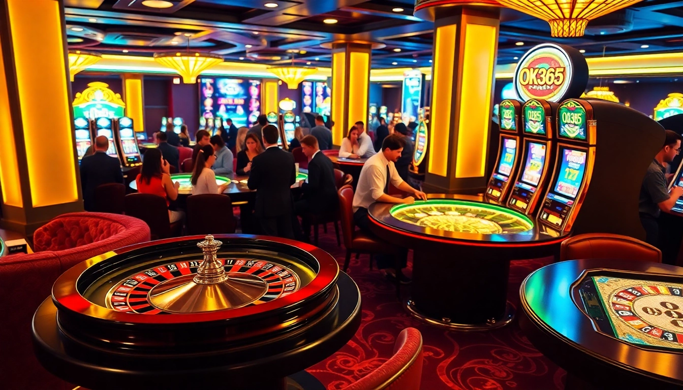 Experience thrilling wins with OK365 link in a vibrant online casino atmosphere.