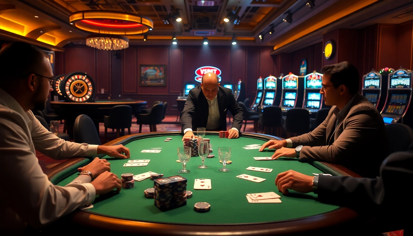 Experience the thrill of VSBET with exciting poker games and glamorous casino atmosphere.