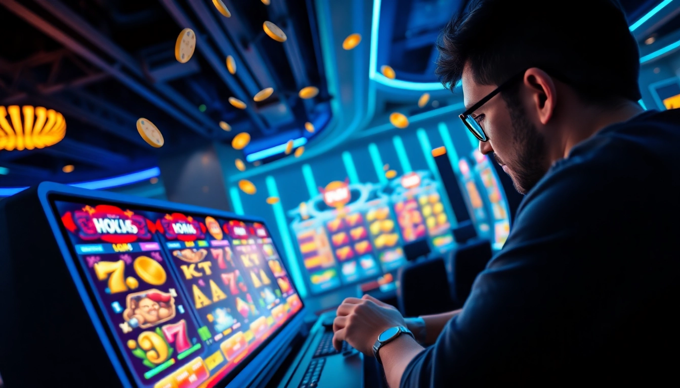 hoki138 online gaming experience with vibrant slots and winning symbols