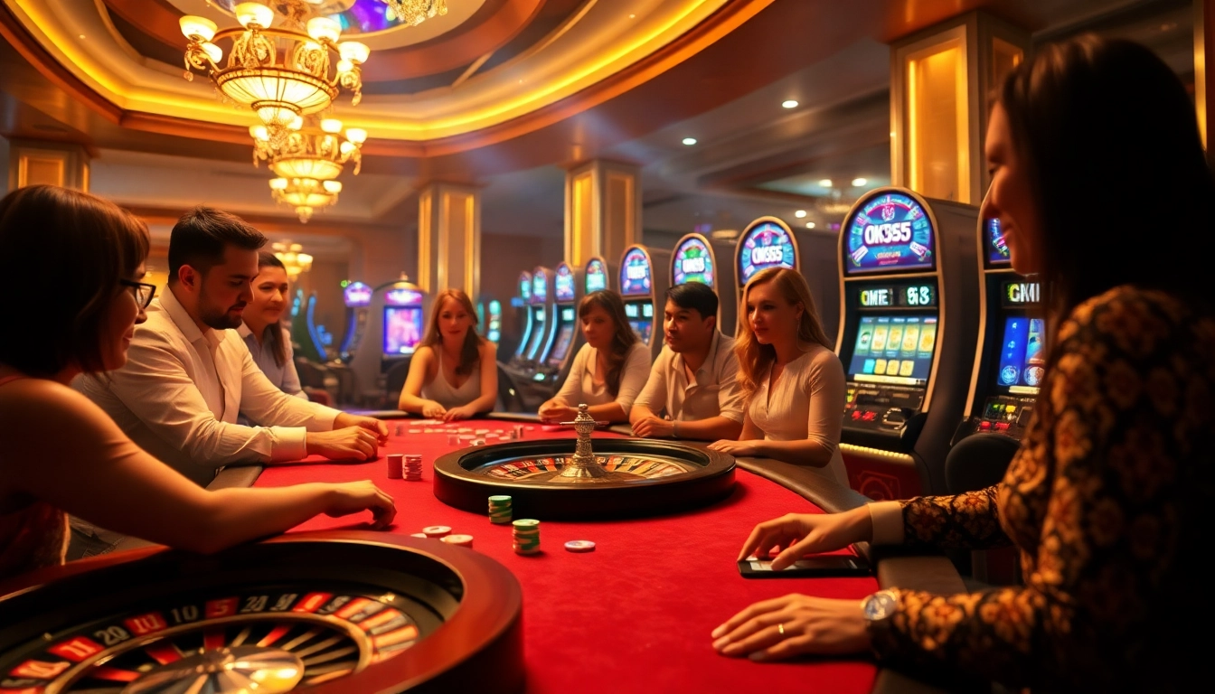 Experience high-stakes gaming at OK365 with thrilling poker action and vibrant casino atmosphere.