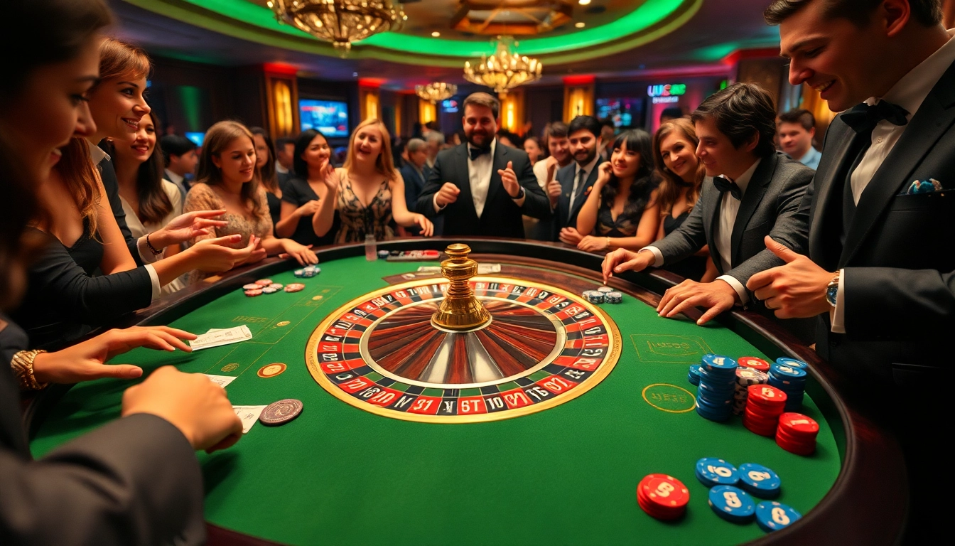 Experience the excitement of U888 at a luxurious roulette game that captures the thrill of gambling.