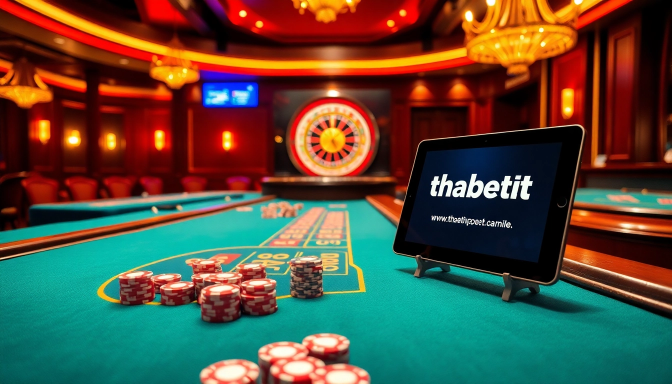 Experience the thrill of online gambling at thabet1.net with exciting casino action and vibrant atmosphere.
