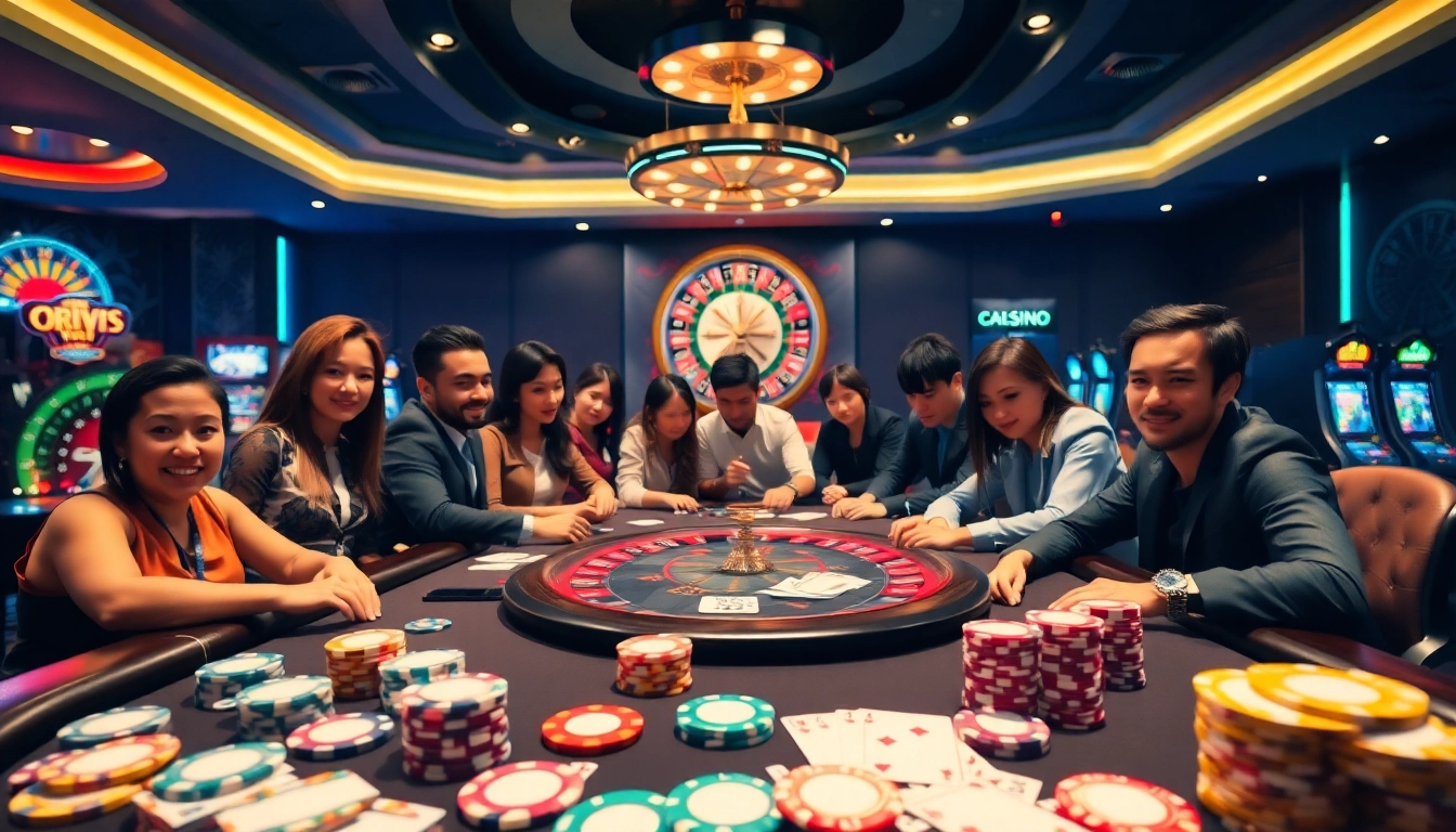 Win big at 88VV by enjoying a luxury casino experience with poker tables and vibrant slot machines.
