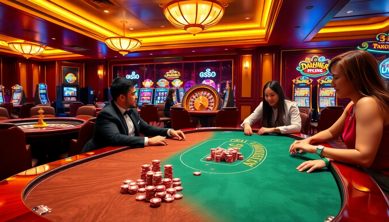 Experience the thrill of gaming at xin88 com with players engaging at the poker table.