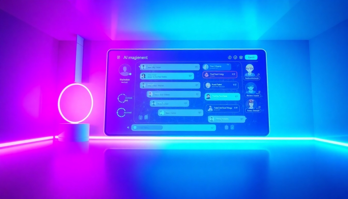 Engaging digital artwork of NSFW character AI chat interface, showcasing vibrant interactions.