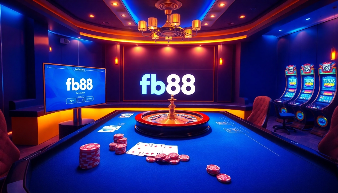 Engaging players with live dealer games on Fb88's online casino platform.