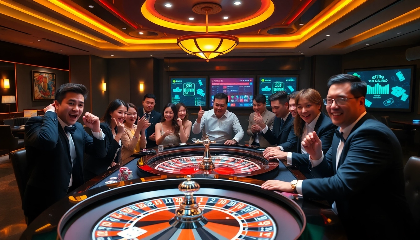 Experience the excitement of Giới Thiệu S8 with engaging casino action at a stylish gaming table.
