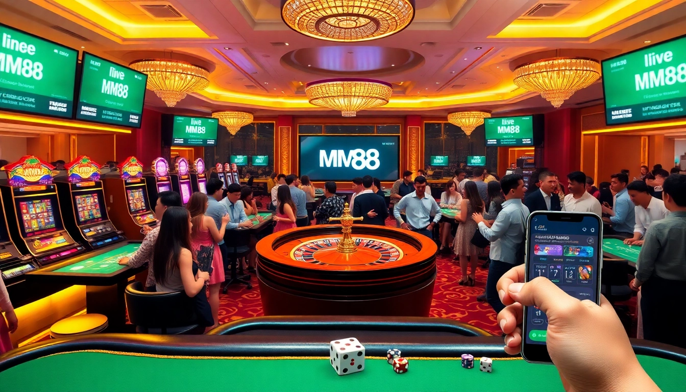 Experience the excitement of gambling at MM88 with modern casino elements and mobile betting features.