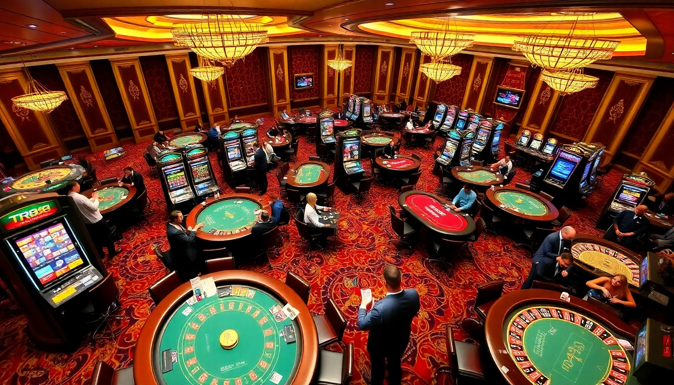 Experience the excitement of TR88 with vibrant casino games and players celebrating wins.