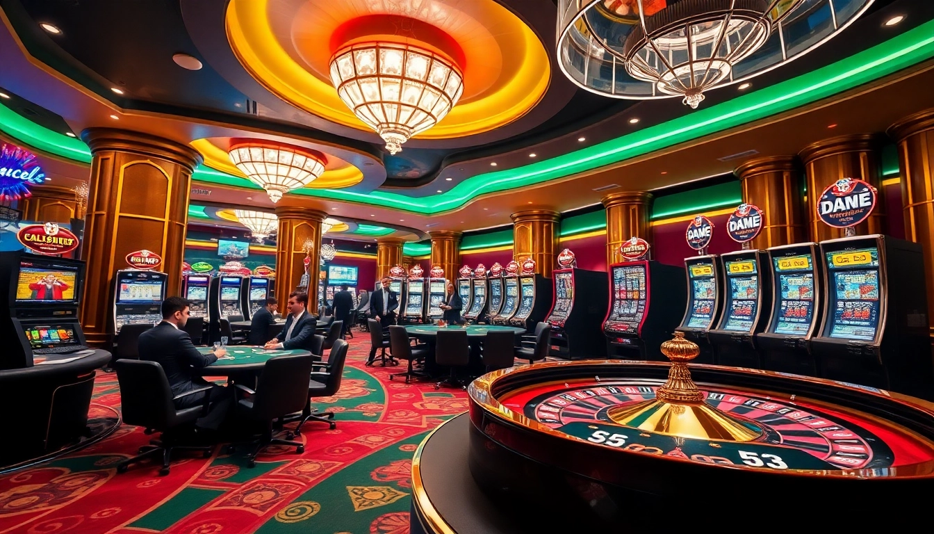Experience the excitement of gambling at LU88 with luxury gaming tables and vibrant slot machines.