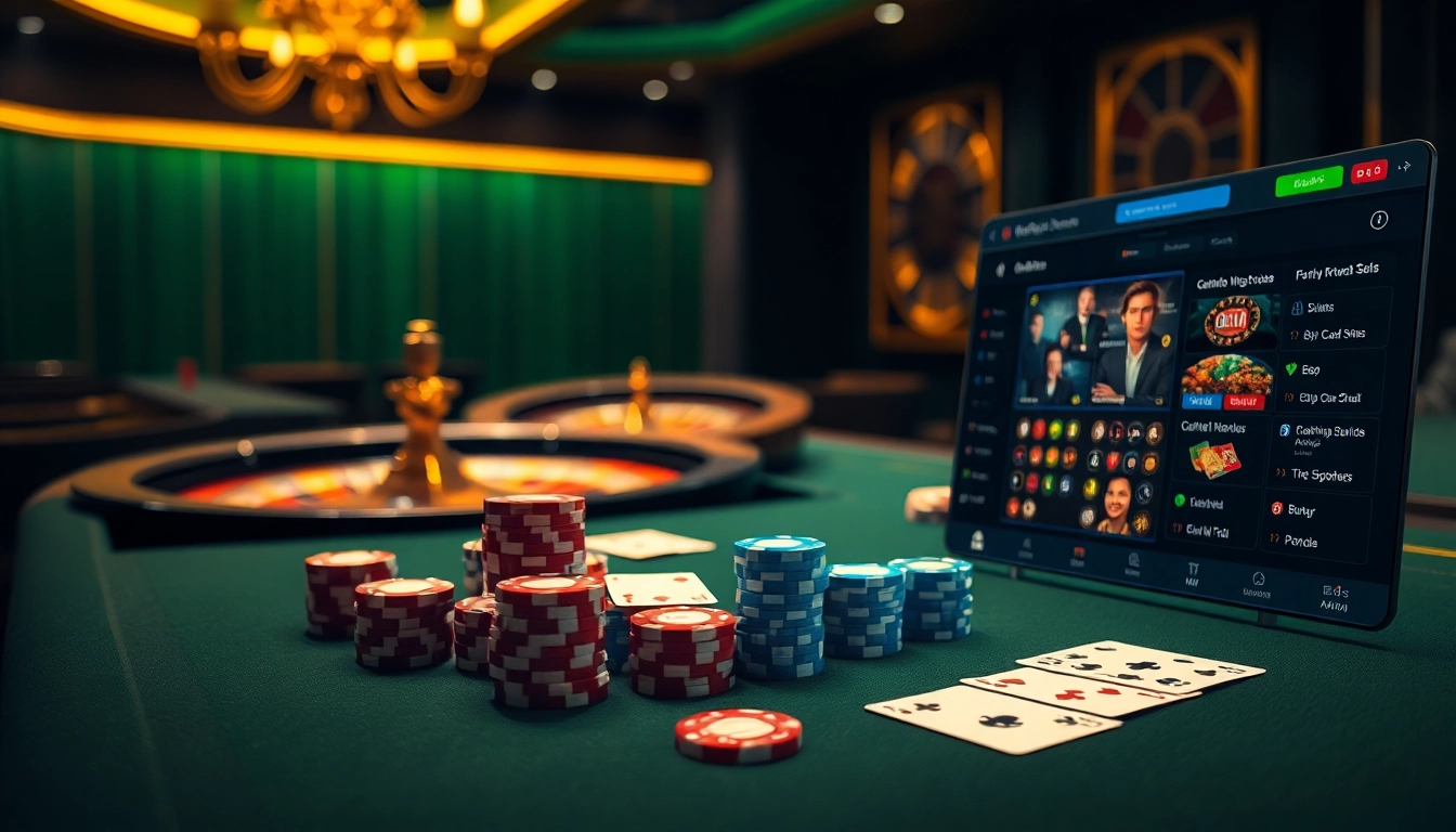 OKVIP players engaging in a high-stakes poker game at a luxurious casino table.