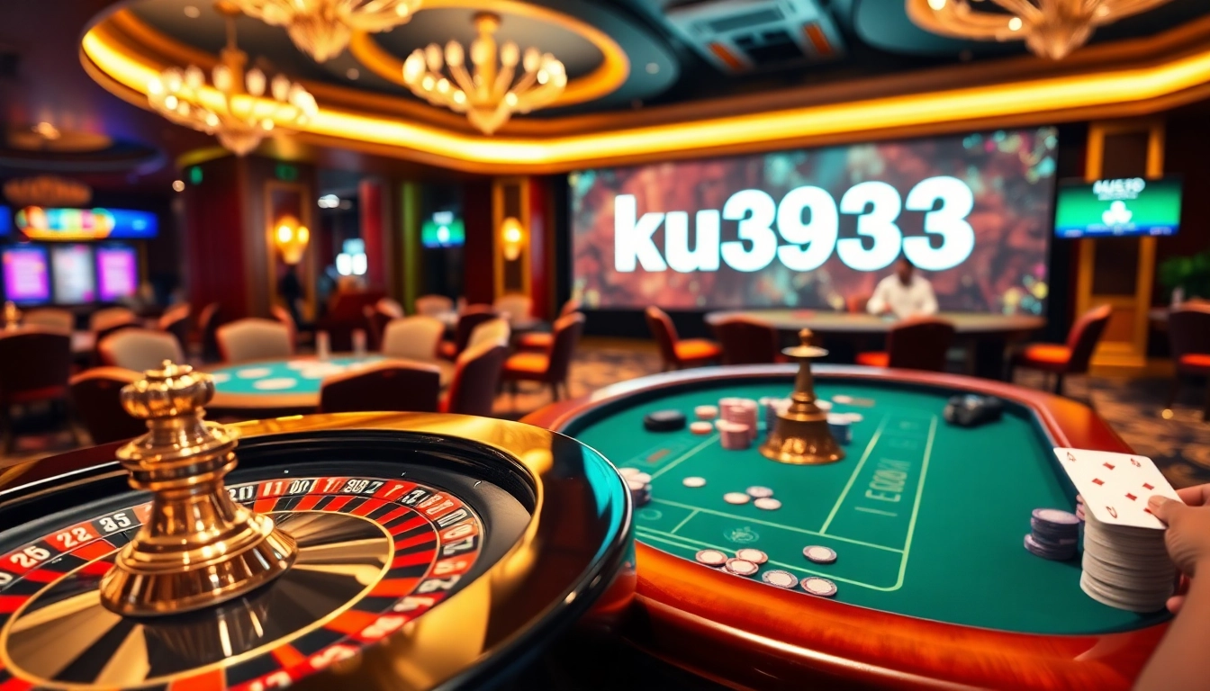 Experience the thrill of gambling at ku3933 with vibrant casino games and luxury ambiance.