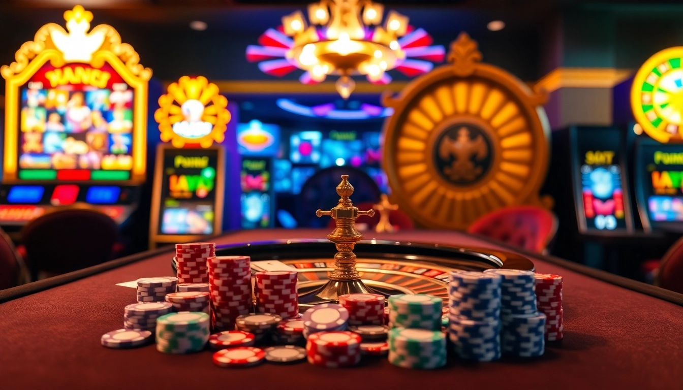Experience the thrill of betting at 88i nhà cái with an exciting casino scene filled with poker elements.