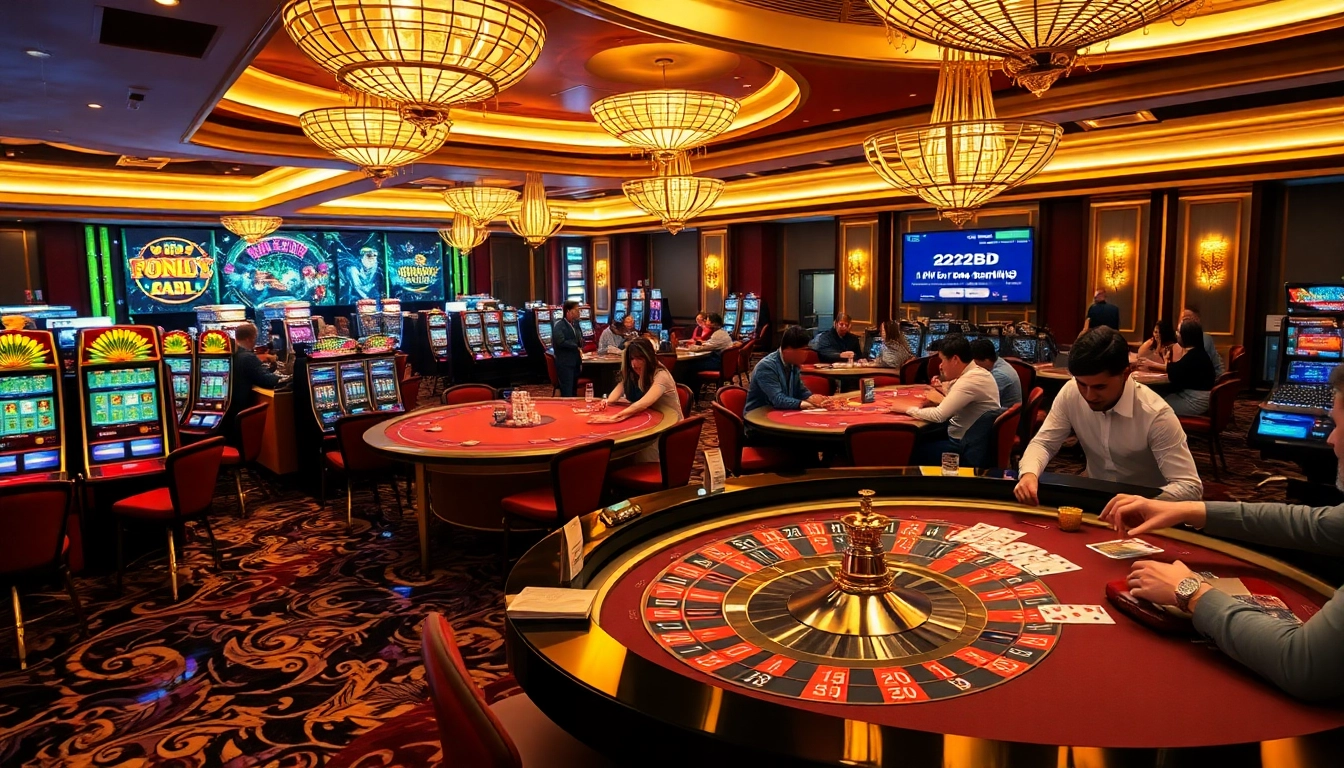 Experiencing the thrill of gambling at 222BD casino with luxury slot machines and live games
