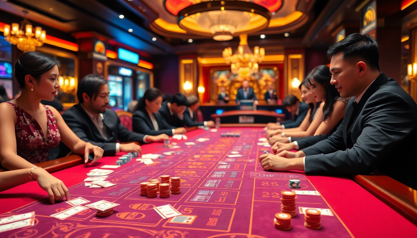 Experience thrilling moments at the Trang game tài xỉu md5 with players placing bets and enjoying the fair play.