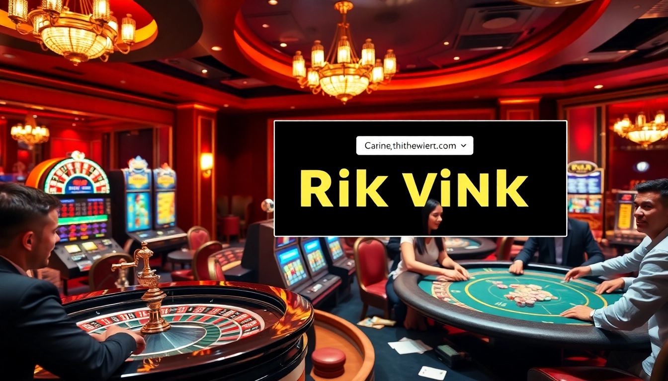 Experience the excitement of gambling with rik vip at a vibrant casino scene.