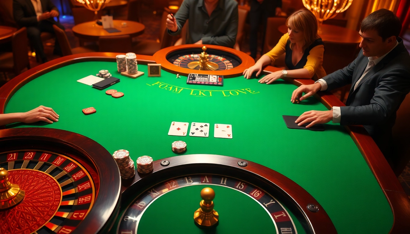 Experience the thrill of high-stakes gaming at https://sumvip.app/ with vibrant casino tables and lively players.