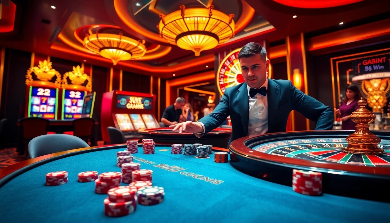 Experience the excitement of 98win com with vibrant casino games and engaging players at the table.