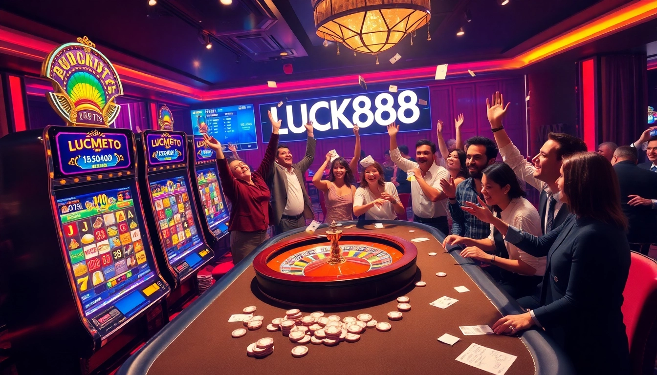 Experience the thrill of winning at LUCK888 with vibrant slot machines and exciting casino games.