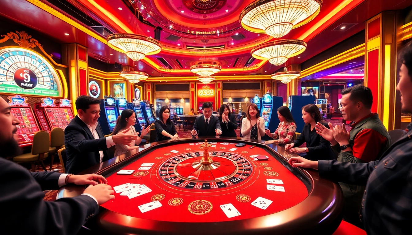 Players enjoying the PG88 gaming table at a luxury casino adventure.
