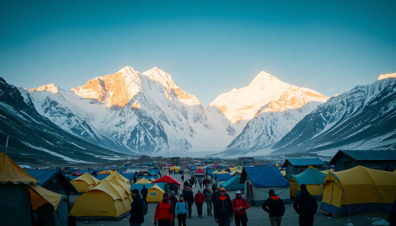 Everest base camp trek packages showcasing breathtaking scenery and trekkers at the iconic Everest Base Camp.