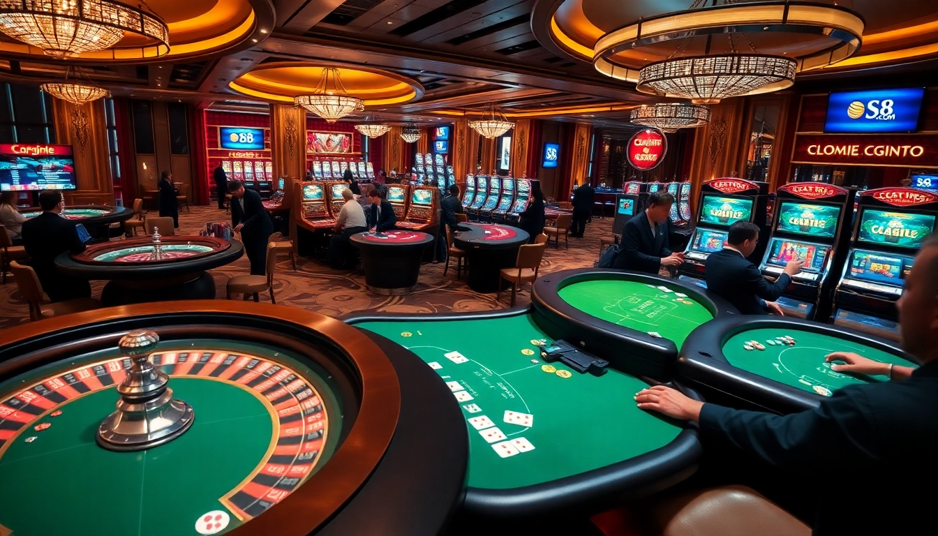 Experience thrilling gaming action at S8 .COM with vibrant casino tables and exciting gameplay.