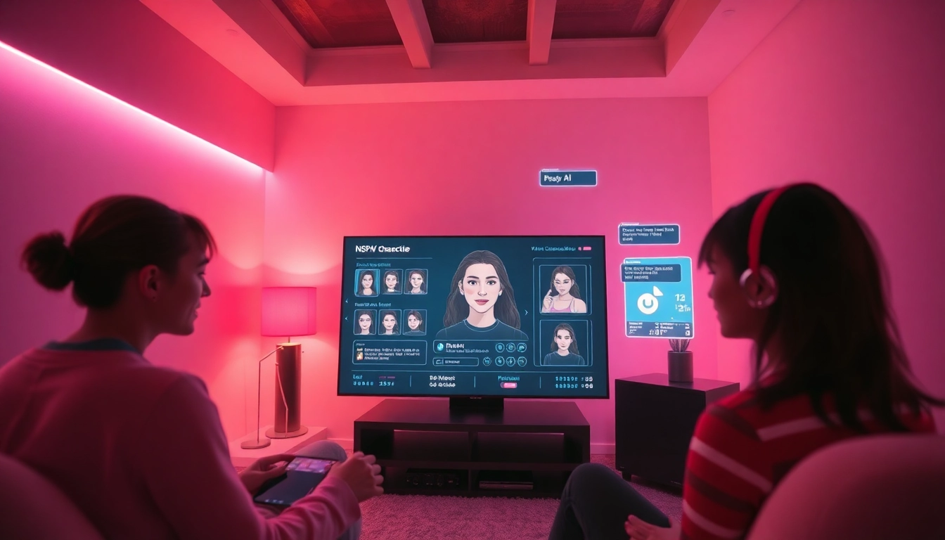 An interactive NSFW AI experience showcasing emotional engagement and advanced technology.